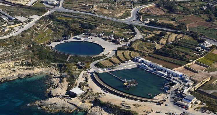 Вид с воздуха на киностудию Malta Film Studios