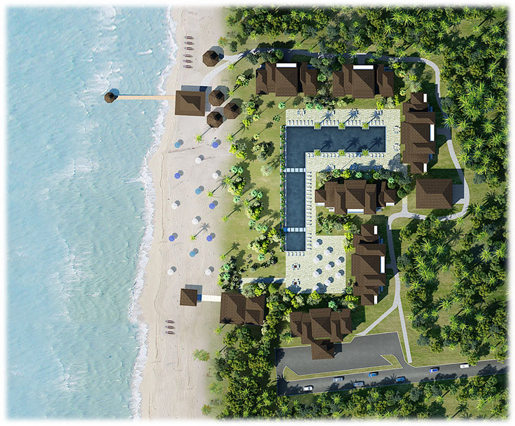 план отеля Fisherman's Cabana